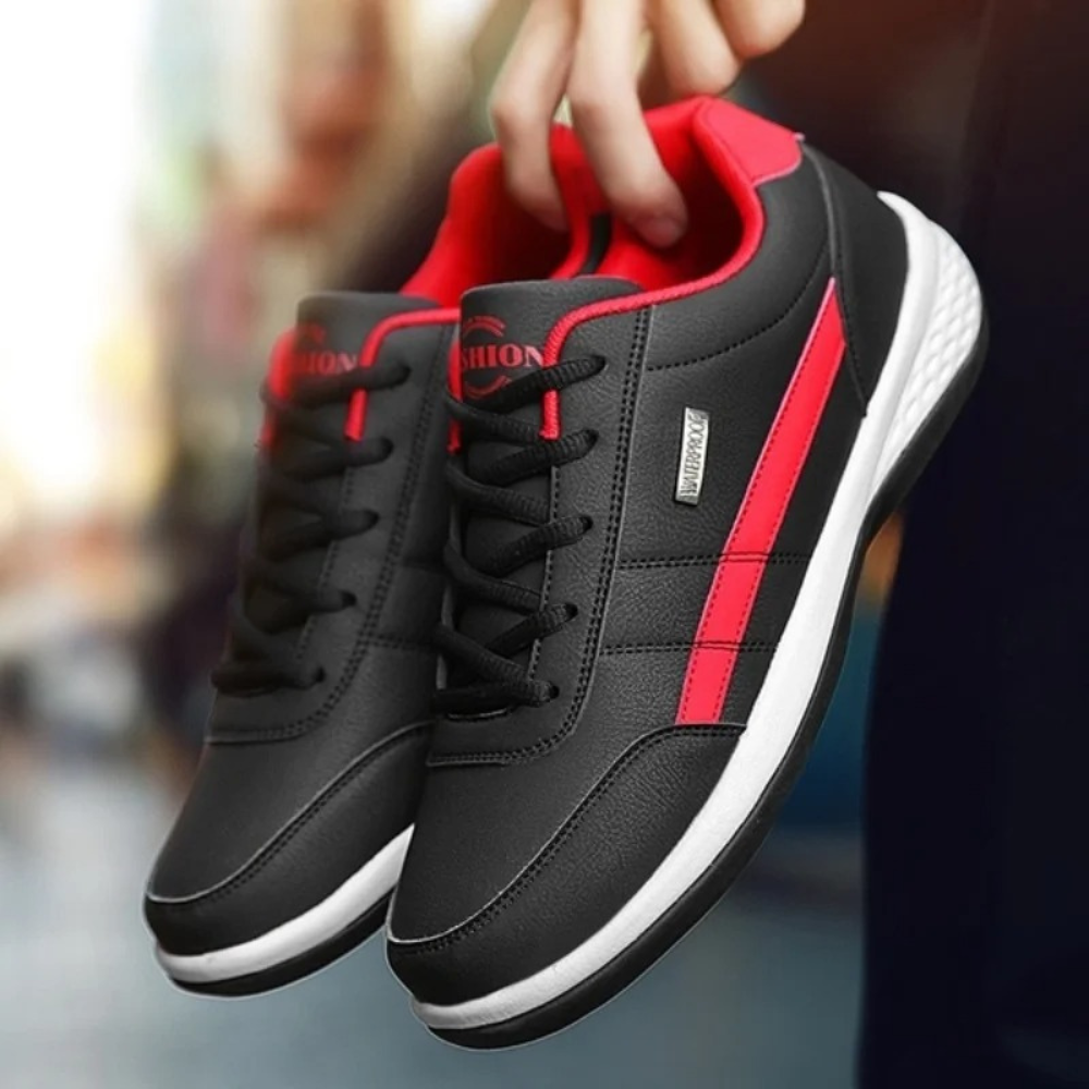 Męskie skórzane sneakersy zaprojektowane dla równowagi